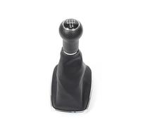 PYBYCEGNZK Para VW Mk4 Para Jetta Para Bora 1999-2004 5 6 Perilla De Cambio Velocidad Palanca Cambios Gaitor Boot Palanca Velocidad Coche(Black Silver 5-Speed)