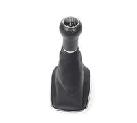 PYBYCEGNZK Para VW Mk4 Para Jetta Para Bora 1999-2004 5 6 Perilla De Cambio Velocidad Palanca Cambios Gaitor Boot Palanca Velocidad Coche(Black Silver 6-Speed)
