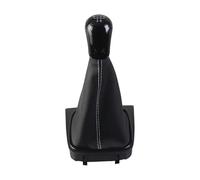 PYBYCEGNZK Para VW Para Golf 5 MK5 2004-2008 Coche 6 Perilla De Cambio Velocidad Bota Polaina Palanca Velocidad Coche(Black 5-Speed)