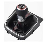 PYBYCEGNZK Para VW Para Golf Para Jetta MK6 2010-2014 5 6 Perilla De Cambio Velocidad Palanca Velocidad Coche(6 Speed-Red)