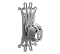PYBYCEGNZK Porta Teléfono Bicicleta Soporte Multifuncional Silicona para Bicicleta Móvil Motocicleta Giratorio 360° para Ciclismo Teléfono Inteligente GPS Soporte Móvil Moto(Gray)