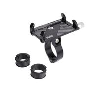 PYBYCEGNZK Porta Teléfono Bicicleta Soporte para Teléfono Bicicleta con Rotación 360° Aleación Aluminio para Manillar Montaña GPS Scooter Y Motocicleta Soporte Móvil Moto(Black B)