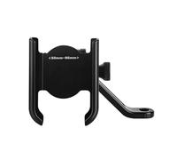 PYBYCEGNZK Porta Teléfono Bicicleta Soporte para Teléfono De Bicicleta Giratorio 360° Aluminio Ajustable Antideslizante con Clip para GPS Soporte Móvil Moto(Black)