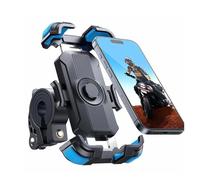 PYBYCEGNZK Porta Teléfono Bicicleta Soporte para Teléfono De Motocicleta para Bicicleta Ultraestable Abrazadera para Celular En El Manillar para Scooter Soporte Móvil Moto(Blue)