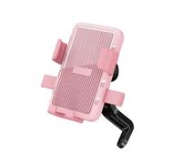 PYBYCEGNZK Porta Teléfono Bicicleta Soporte para Teléfono Móvil Motocicleta Paraguas Parasol Impermeable Soporte para Espejo Retrovisor para Vehículo Eléctrico Exterior Soporte Móvil Moto(Pink)