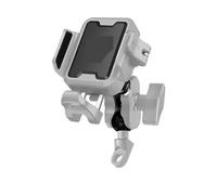 PYBYCEGNZK Porta Teléfono Bicicleta Soporte Teléfono para Motocicleta con Amortiguación Cargador Tipo C Ajustable Antirrobo Liberación Rápida para Navegación Soporte Móvil Moto(Uncharged - Gray 2)