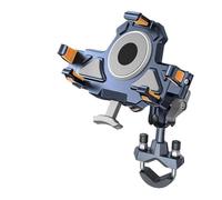 PYBYCEGNZK Porta Teléfono Bicicleta Soporte Universal para Teléfono De Motocicleta Aleación con Amortiguación 360° para Navegación Y Antivibración Soporte Móvil Moto(UBA-U)