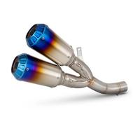 PYBYCEGNZK Tubo Silenciadores para Ducati Scrambler 800 821 2015-2025 Silenciador De Conexión De Tubo Intermedio De Doble Salida con DB Killer Escape Motocicleta(Type-B)