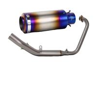 PYBYCEGNZK Tubo Silenciadores para Zontes ZT125 ZT 125 U1 G1 Z1 Z2 2021-2025 Silenciador S1 De Conexión De Colector De Acero Inoxidable Escape Motocicleta(E)