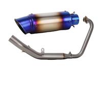 PYBYCEGNZK Tubo Silenciadores para Zontes ZT125 ZT 125 U1 G1 Z1 Z2 2021-2025 Silenciador S1 De Conexión De Colector De Acero Inoxidable Escape Motocicleta(F)