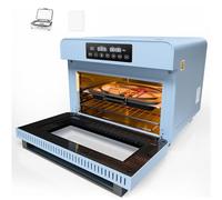 PYD Life Horno de sublimación V20 20 L 220 V 1300 W azul claro multifunción horno de convección para sublimación tazas vasos impresión en blanco (V20 + bandeja A4)