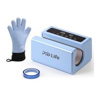 PYD Life Máquina automática de prensa de calor para vasos de 230 V, 30 onzas, 20 onzas, pantalla táctil azul claro para sublimación de 10 a 30 onzas, vasos rectos para impresión