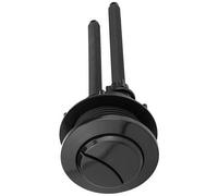 PYENHDI Botón del tanque del inodoro, Negro 1 Uds 38mm doble botón de descarga inodoro cabeza redonda for reparación tanque agua baño