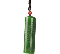 PYENHDI Collar de jade Feng Shui, Collar de Buda Jade verde tallado a mano for hombres y mujeres colgante joyería Feng Shui(Chain-style)