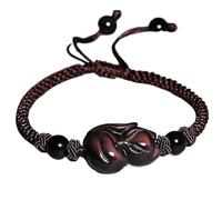 PYENHDI Pulsera Feng Shui, Pulsera talismán de obsidiana arcoíris for la prosperidad y riqueza, con gemas curativas cristales naturales