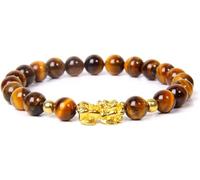 PYENHDI Pulsera Feng Shui, Pulseras Pixiu de cuentas obsidiana natural for mujer y hombre. Joyería unisex for la buena suerte prosperidad