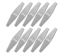 PYEUIFT 10 PCS cuchilla desbrozadora para Cortacésped Cuchillas Cortador de Césped Cuchilla Cortabordes Cuchillas para Cortacésped Metal Accesorios para Cuchilla de Repuesto para cortadora de césped