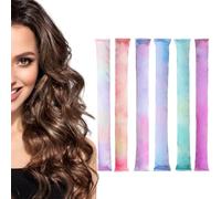 PYEUIFT 6 Piezas Rizador de Pelo Rizadores Suaves para Dormir Que No DañAn el Cabello Rizadores de Pelo Plancha de Pelo Liviana para un Peinado VersáTil para Mujeres Y NiñAs (6 Colores)
