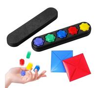 PYEUIFT 7 Piezas Juego Coreano Gonggi, Juego Coreano Gonggi, Juegos de Habilidad, Juego del Calamar, Juegos Manuales con Piedras de Colores para Entrenar la CoordinacióN