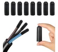 PYEUIFT 8 Piezas Tubo Termorretráctil 15mm Para Cables Termoretractil Funda Termoretractil Tubo Corrugado Goma Termorretractil Para Empalmes Cables Eléctricos Resistente