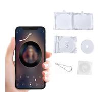 PYEUIFT Llavero Personalizado DIY Set, 4 Stück, NFC Álbum Caja Colección, Mini Caja CD, Con NFC-Chip, Creación Propia Llavero Disco Mini Für Regalos, Amantes De La Música, Coche