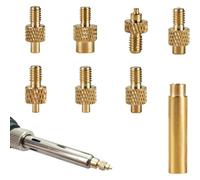 PYEUIFT Set di 6 Punte per Saldatore a Stagno M2/M2.5 M3 M4 M5 M6 M8 per Inserti Filettati 3D Stampa e Plastica con Adattatore per Saldatore