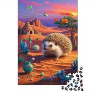 Pygmy Erizo Puzzles 1000 Piezas Adecuado para Adultos Puzzle Difícil Pygmy Erizo Actividad Familiar Retos Educativos Puzzle Bonito Regalo 1000pcs (75x50cm)