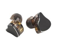 Pyhodi Auriculares IEM IEM IEM de 10 Mm de Diafragma Ultra Delgado, Cable Desmontable de 4 Núcleos, Auriculares IEM de Cancelación de Ruido de HiFi, para Músicos, Cantantes, Estudio de (Black)