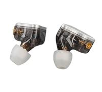 Pyhodi Auriculares IEM IEM IEM de 10 Mm de Diafragma Ultra Delgado, Cable Desmontable de 4 Núcleos, Auriculares IEM de Cancelación de Ruido de HiFi, para Músicos, Cantantes, Estudio de (Silver)