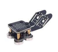 Pyhodi Código de Morse de Paleta Doble, CW Keyer Trainer Automático PCB 4 ND Magnet Bases Paddle Paddle Automático Morse Código Morse con Conector de Sonido de 3.5 Mm e Interfaz Tipo C