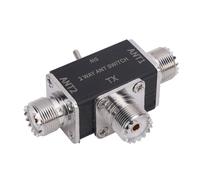 Pyhodi Conmutador de Antena DC-500 MHz, Divisor de Antena Bidireccional para Radioaficionados, 1 Entrada, 2 Salidas, 0-50 MHz, Interfaz SO239, Alta Capacidad de Potencia.