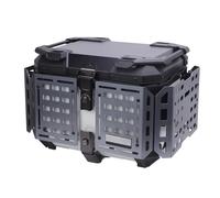 Pyhodi Estuche de Motocicleta Universal, Caja de Almacenamiento de Almacenamiento de la Gira de la Caja del Tronco de la Caja de Moto de 45L con Bloqueo Anti Anti -Robo para (Ti)