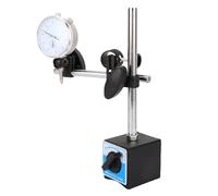 Pyhodi Indicador de Dial de 0-10 Mm con Soporte de Base Magnética, Ajuste Fino de la Junta Universal de Precisión de 0.01 Mm, para Inspección de Precisión en Aplicaciones Mecánicas,