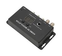 Pyhodi Modulador de Enlace de TV, ProncTico Convertidor de AV A RF Micromodulador de TV RF Modulador UHF Resistente y Duradero de PlásTiCO Domémico Compatible con