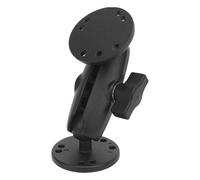 Pyhodi Montaje de Bola de 1 Pulgada de Aleación de Aluminio, Montaje del Buscador de Pescado con Placas Redondas del Agujero de Amperios, Soporte Electrónico de Brazo Medio Electrónica (9 cm)