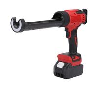 Pyhodi Pistola de Calafateo Eléctrico, 6 Velocidades con una Pistola de Calafateo Inalámbrico con una Batería con Baterías de 2x 3000 MAh y Luz LED, Herramienta de Calafateo de Sellador (Enchufe de