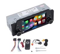 Pyhodi Player Multimedia de Automóvil, Pantalla Táctil de 5 Pulgadas de un DIN TOUP Estereo para CARPLAY, para Auto, Soporte de Enlace de Espejo con Cable, 5.0, Navegación,