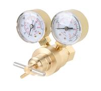 Pyhodi Regulador de Nitrógeno con Presión de Entrega de 0-600 Psi, Medidor de Conexión de Salida de Entrada de Latón para Soldadura de Soplado de Laboratorio, Reguladores de Gas de