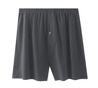 Pyjama corto de algodón para hombre, pantalones de pijama cortos transpirables, ropa interior de una pieza, delgada, con banda elástica, cómodo para verano y casa, camisón, Gy1., XXXL