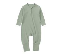 Pyjama intégral bébé avec manchons antigriffures, body à manches longues et fermeture éclair pour nourrissons filles et garçons, en coton doux respirant pour un sommeil sécurisé de 0 à 24 mois (Light