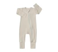 Pyjama intégral bébé avec manchons antigriffures, body à manches longues et fermeture éclair pour nourrissons filles et garçons, en coton doux respirant pour un sommeil sécurisé de 0 à 24 mois