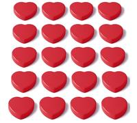 PYJLBX 20 Piezas Imanes Nevera Corazón Rojo, Imanes Potentes Imanes Pizarra Magnetica, Mini Iman Nevera Pequeños Magnets para Pizarras Blancas Escuela Cocina Oficina Hogar Calendario y Manualidades