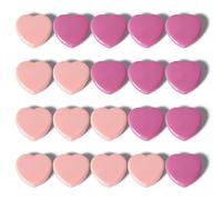 PYJLBX Imanes Nevera, 20 Piezas Imanes Potentes Corazón Rosa Imanes Pizarra Magnetica, Iman Potente Pequeños Calendario Nevera Iman Magnets para Oficina, Escuela, Manualidades, Bricolaje, Pinboard