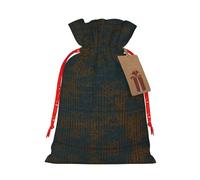 Pyjwyfmy Bolsas de regalo de Navidad con estampado de código de programación, bolsa de regalo de Papá Noel, bolsas de regalo de lona de Navidad con cordones, bolsa de regalo