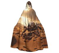 PYJWYFMY Capa de terciopelo unisex con capucha para adultos, con estampado de escorpión, para Halloween, Navidad, disfraces de cosplay