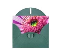 Pyjwyfmy Juego de tarjetas de felicitación perladas con estampado de plantas tropicales de flores rosas, tarjetas de cumpleaños y sobres en blanco, tarjetas de agradecimiento