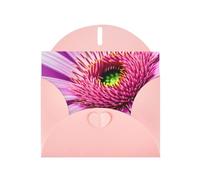 Pyjwyfmy Juego de tarjetas de felicitación perladas con estampado de plantas tropicales de flores rosas, tarjetas de cumpleaños y sobres en blanco, tarjetas de agradecimiento