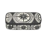 Pyjwyfmy Law of the Compass - Estuche para lápices de gran capacidad con impresión de navegación para oficina, gran capacidad, bolsa de maquillaje