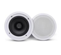 Pyle 8” Bluetooth Flush Mount In-wall In-ceiling 2-Way Universal Home Speaker System Spring Loaded Quick Connections Polypropylene Cone Polymer Tweeter Stereo Sound 250 Watts - PDICBT852RD (Pair)