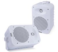 Pyle Altavoces 500V, Interiores y Exteriores, A Prueba de Agua, 2 vias con bocina de 5.25”, Tweeter de ½, para el hogar, Barco, Zona Marina, Terraza, Patio o Piscina